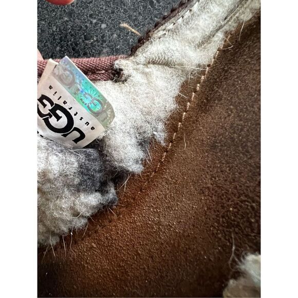 UGG Australia Kohala Mule Brown Leather Shearling Slip size 9 - Picture 5 of 14